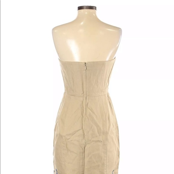 Banana Republic factory size 0 tan linen dress - Picture 3 of 7